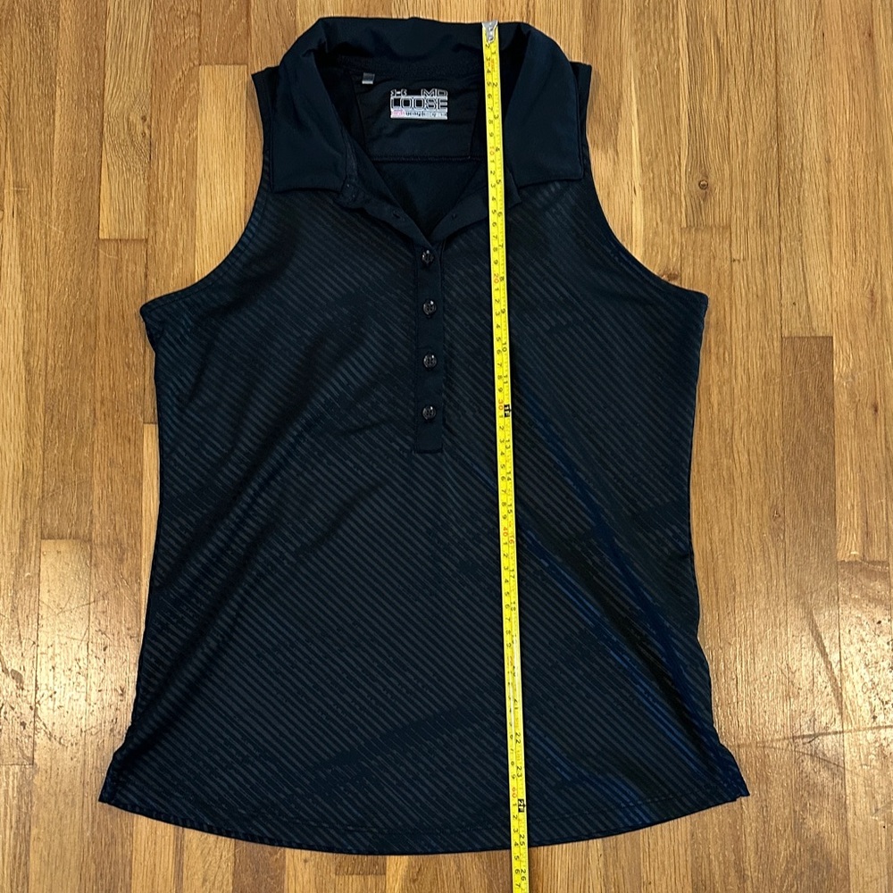 *last chance* Under Armour | Women’s Sleeveless Black Polo Top - Picture 6 of 16